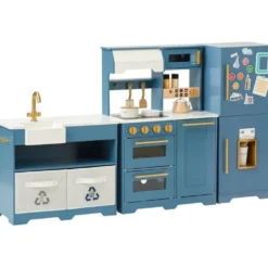 Little Chef Atlanta Modular Play Kitchen - Blue/Gold