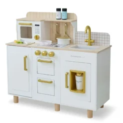 Little Chef Hampton Wooden Play Kitchen with Ice Dispenser & Sink - White