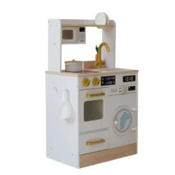 Little Chef Lake Tahoe Wooden Play Kitchen Washer & Mini Garden - White