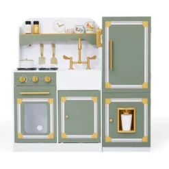 Little Chef Versailles Deluxe Play Kitchen - Olive Green
