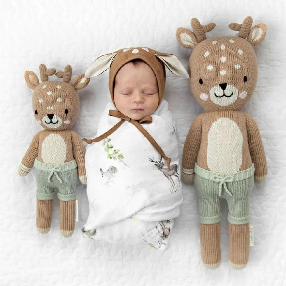Little 13" Elliott the Fawn Hand-Knit Doll