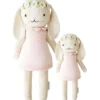 Little 13" Hannah the Bunny (Blush) Hand-Knit Doll