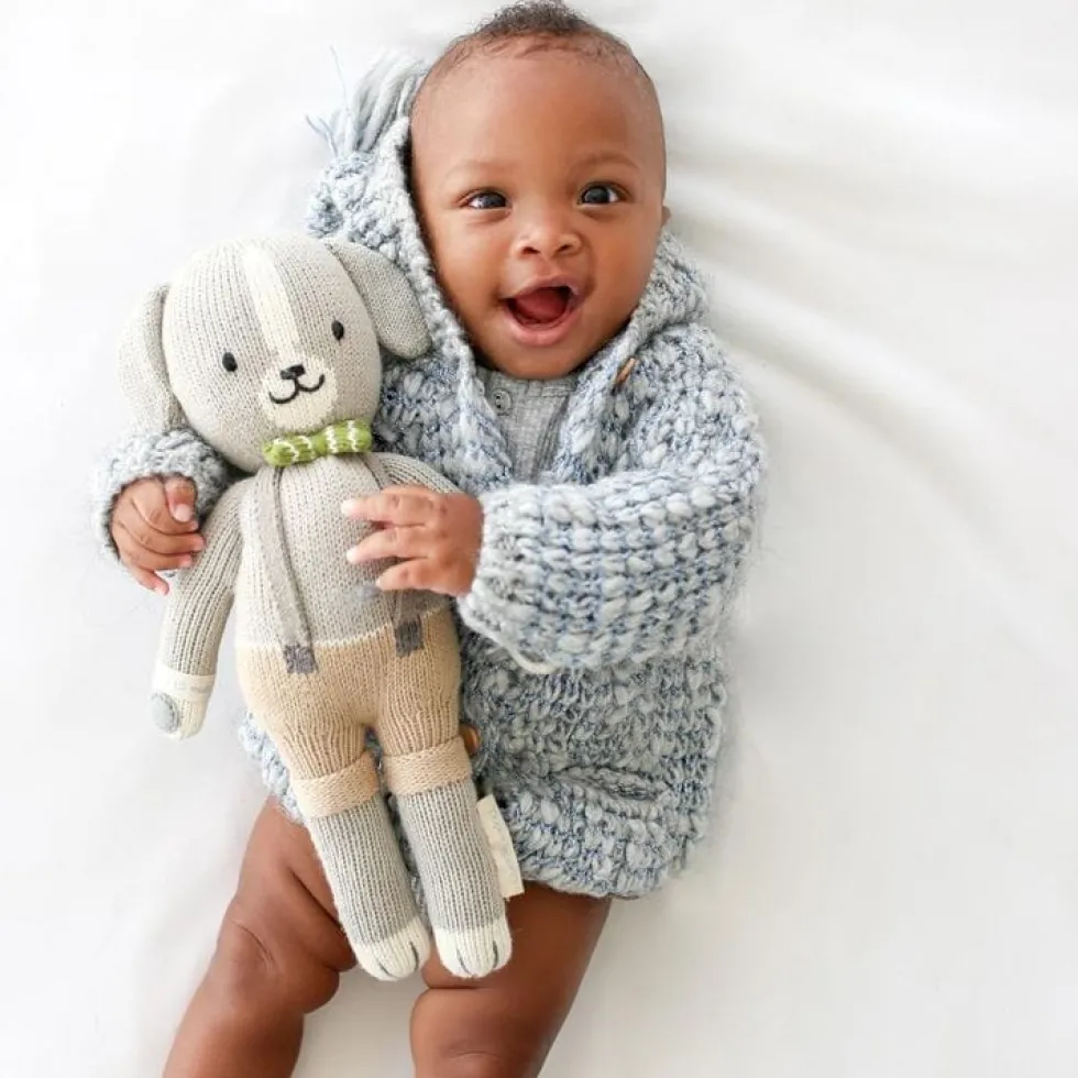 Little 13" Noah the Dog Hand-Knit Doll