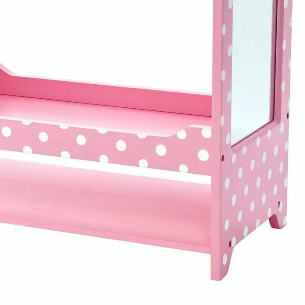Little Princess Bella Clothing Rack with Storage - Pink