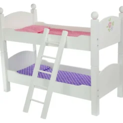 Little Princess 18" Doll Double Bunk Bed - Grey