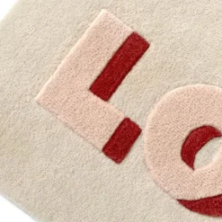 Love Rug - Cream/Red