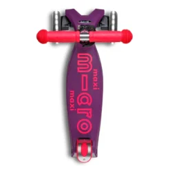 Maxi Deluxe Foldable Neon LED Scooter - Ultra Pink