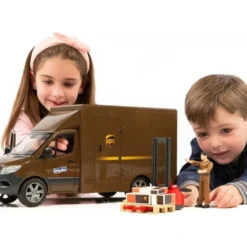 MB Sprinter UPS Truck with Driver Figure and Accessories