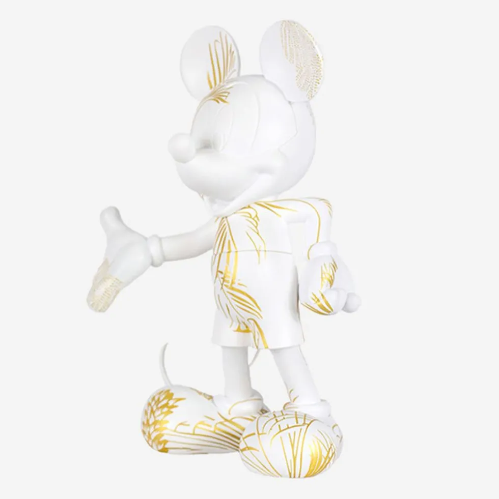Mickey Mouse 12" Star Style Martyn Lawrence Bullard Figurine - White & Gold