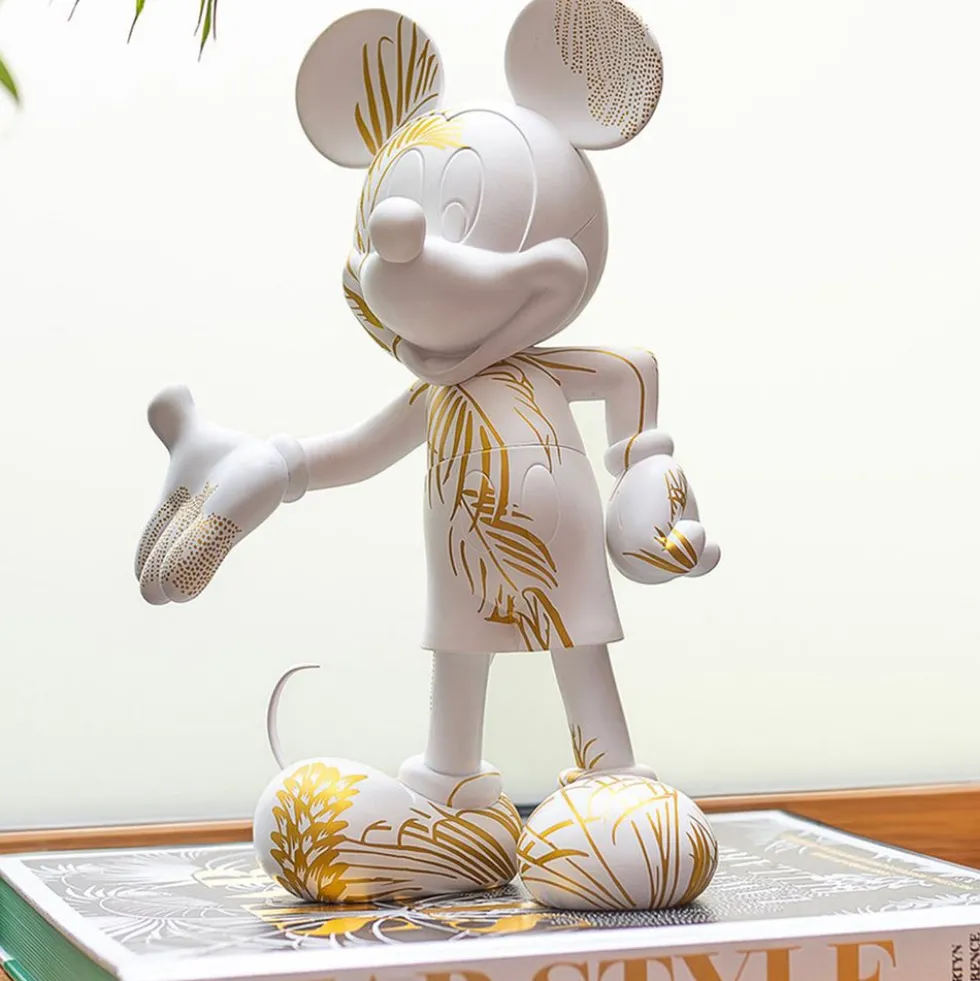 Mickey Mouse 12" Star Style Martyn Lawrence Bullard Figurine - White & Gold