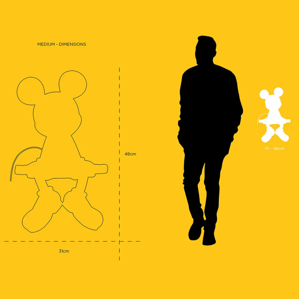 Mickey Mouse Take 2 Black & Gold Figure - 19"