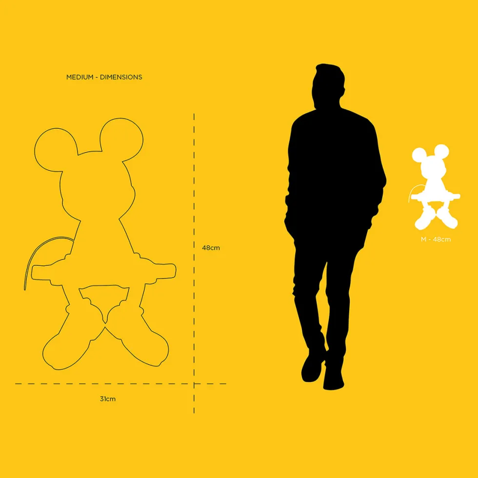 Mickey Mouse Take 2 Taupe & Gold Figure - 19"