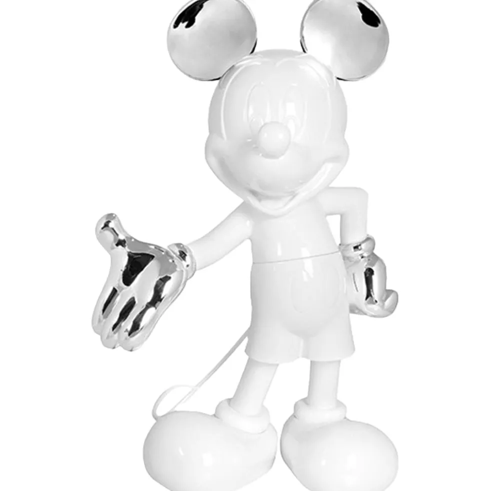 Mickey Mouse 12" Welcome Studio Figurine - White & Silver