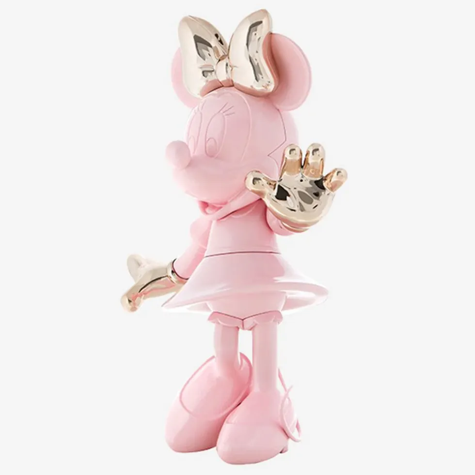 Minnie Mouse 12" Welcome Studio Figurine - Pastel Pink & Rose Gold
