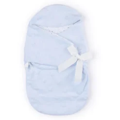 My FAO Doll Swaddle - Light Blue Stars