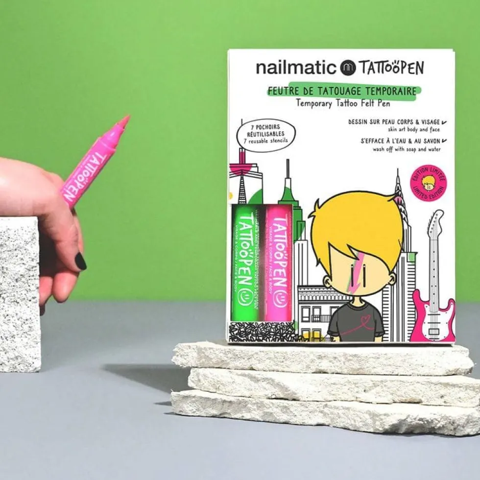 NYC Temporary Tattoo Pen Set for Kids