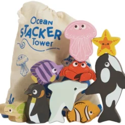 Ocean Life Stacking Animals & Bag