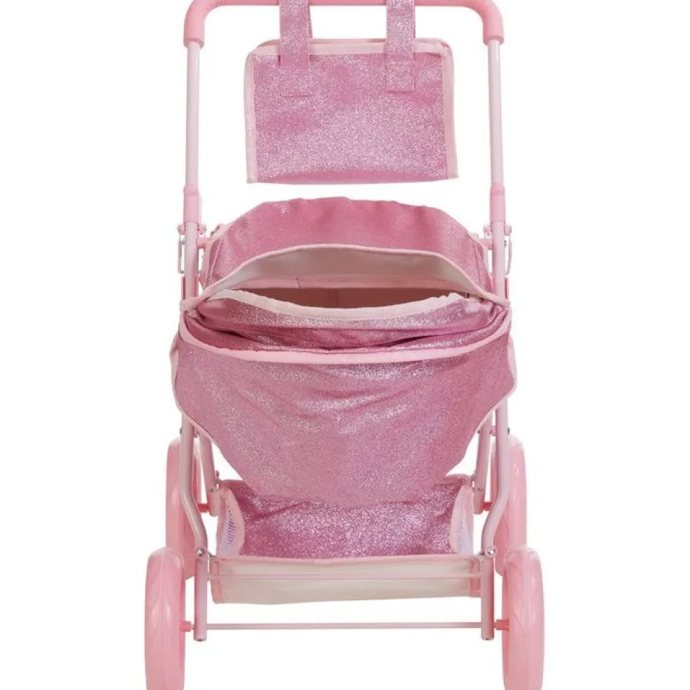 Olivia's Little World Baby Doll Bassinet Pram with Cover