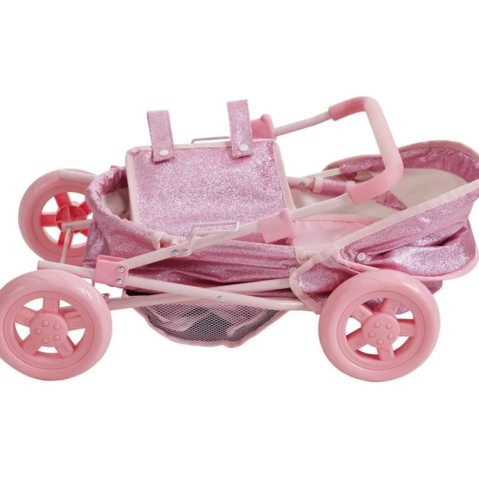 Olivia's Little World Baby Doll Bassinet Pram with Cover