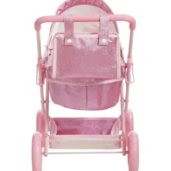 Olivia's Little World Baby Doll Bassinet Pram with Cover
