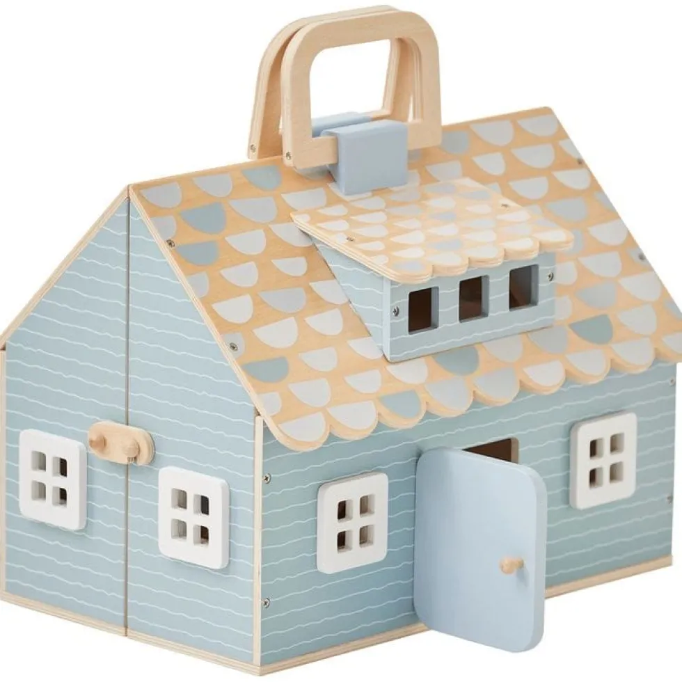 Olivia's Little World Quaint Portable Dolls Cottage & Accessories for 3.5" Dolls