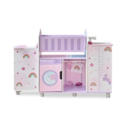 Olivia's Little World Wood Doll Nursery with Cradle, Sink & Closet
