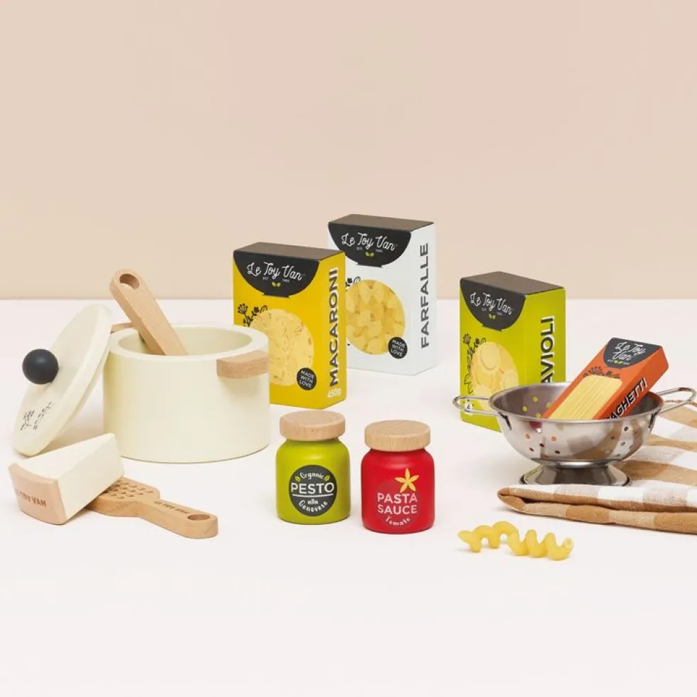 Organic Wooden Pasta Set - 12 Pieces