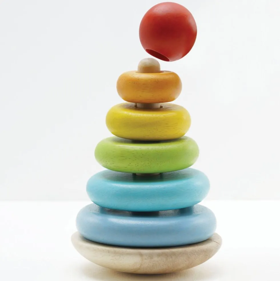 7 Piece Rainbow Stacking Tower