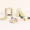 5-Piece Wooden Dollhouse Outdoor Play Set