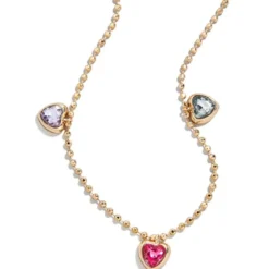Pink Pouch with Jewelry Set