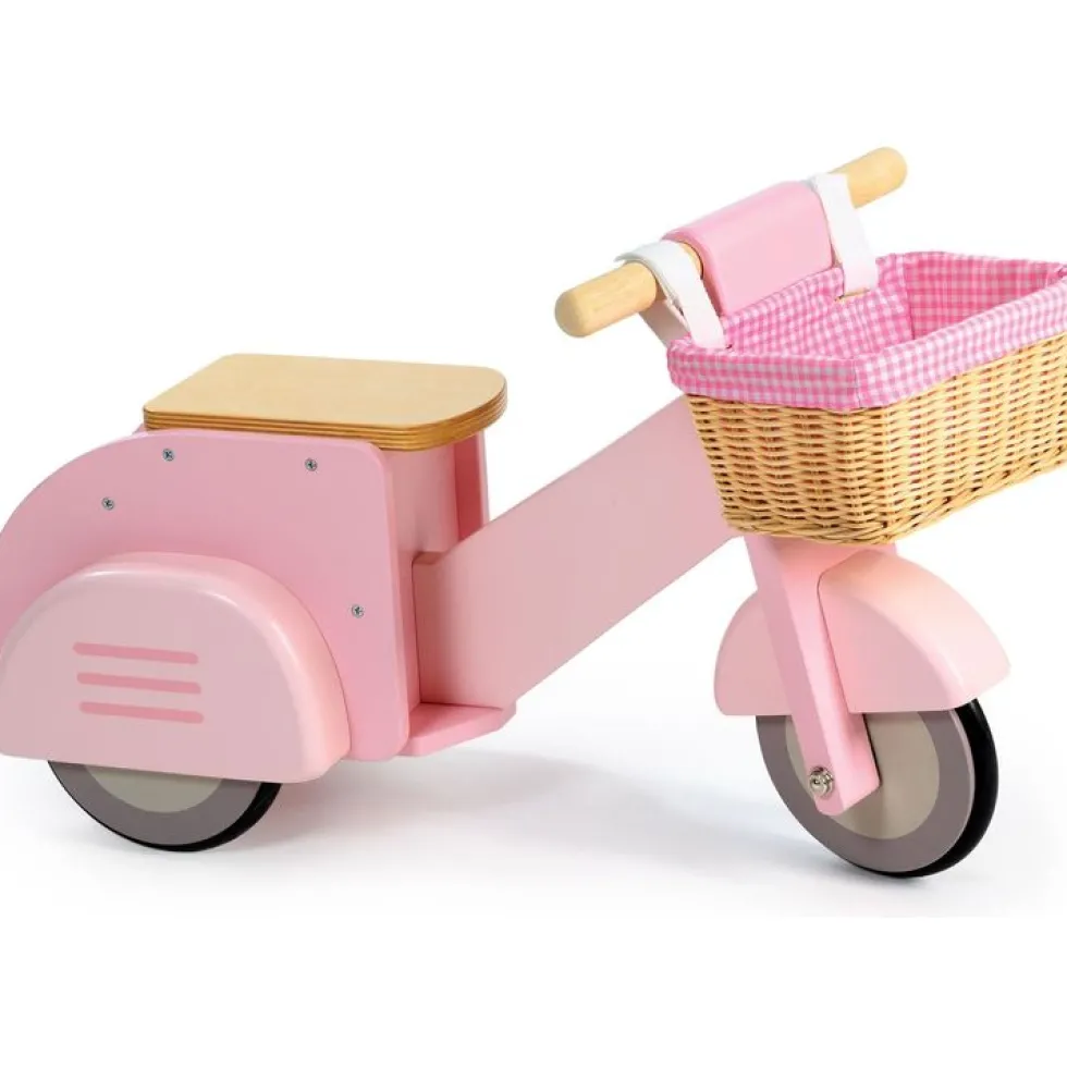 Pink Scooter with Basket