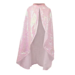 Pink Sequins Twirl Cape - Size 4-6 Years