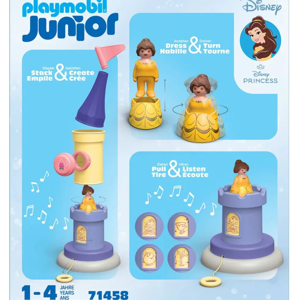 Playmobil Junior & Disney: Belle's Play Tower with Sound Playset