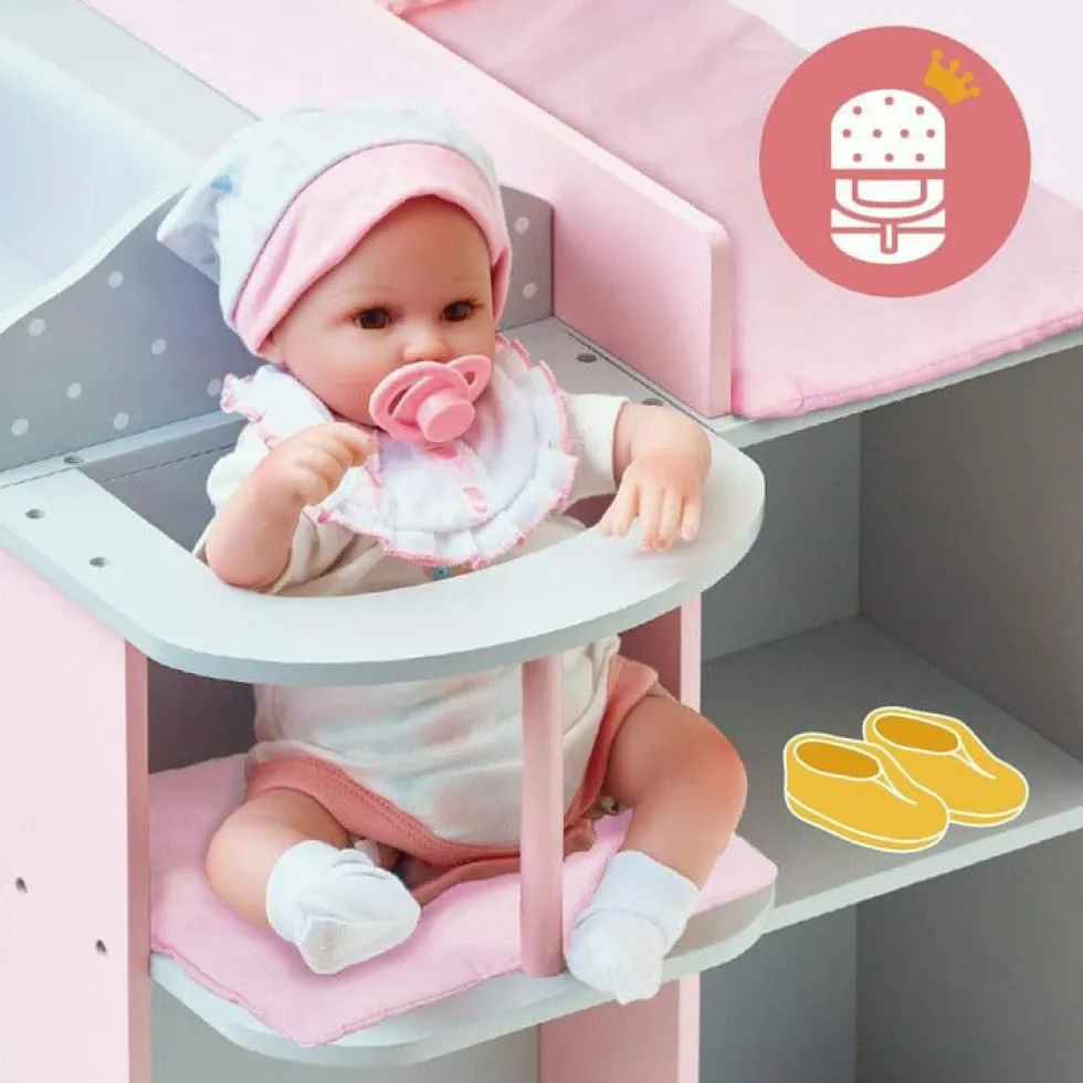 Polka Dots Princess Baby Doll Changing Station