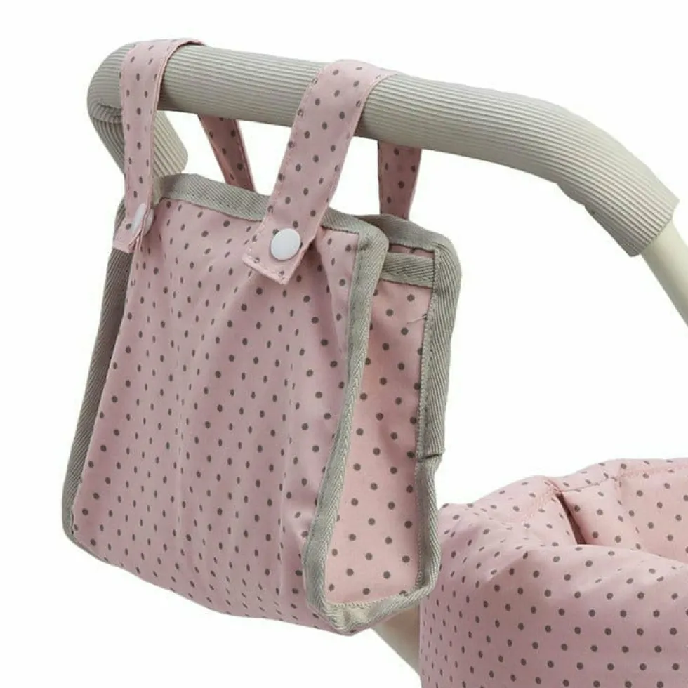 Polka Dots Princess Deluxe Baby Doll Stroller - Pink