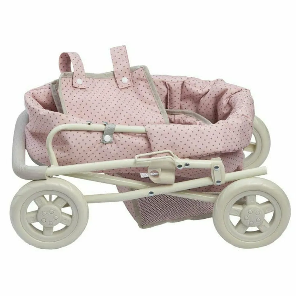 Polka Dots Princess Deluxe Baby Doll Stroller - Pink
