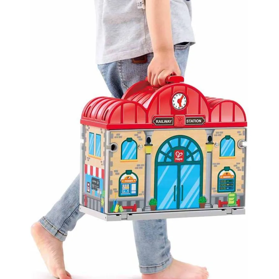 Portable Train Station Set