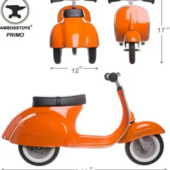 Primo Classic Ride-On Scooter - Orange
