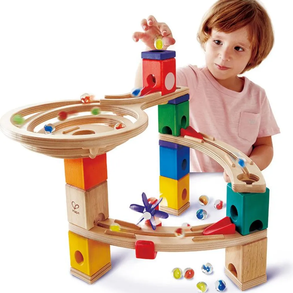 Quadrilla Race to the Finish Marble Run Blocks
