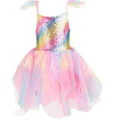 Rainbow Fairy Dress & Wings - Size 3-4