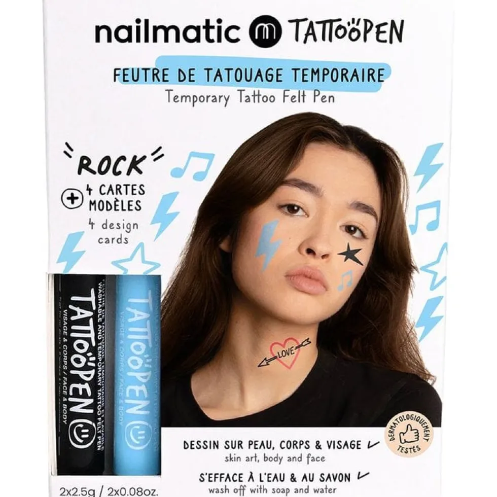 Rock 'N Roll Tattoo Pen Set for Kids