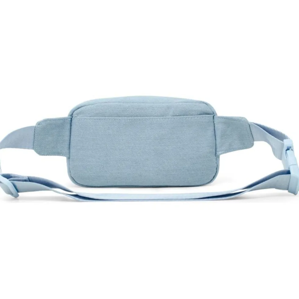 Sequin Heart Belt Bag for Kids - Blue (Denim)