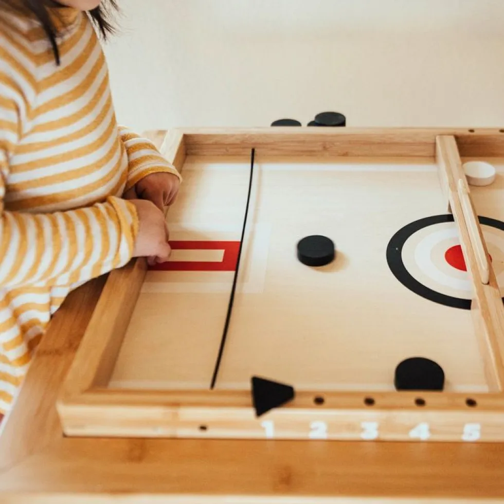 Sling-A-Ling Wooden Table Hockey Game