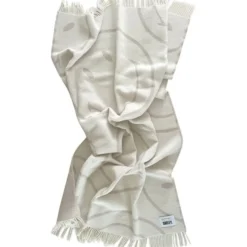 Smiley Blanket - White/Grey