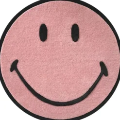 Smiley Rug - Pink- Small