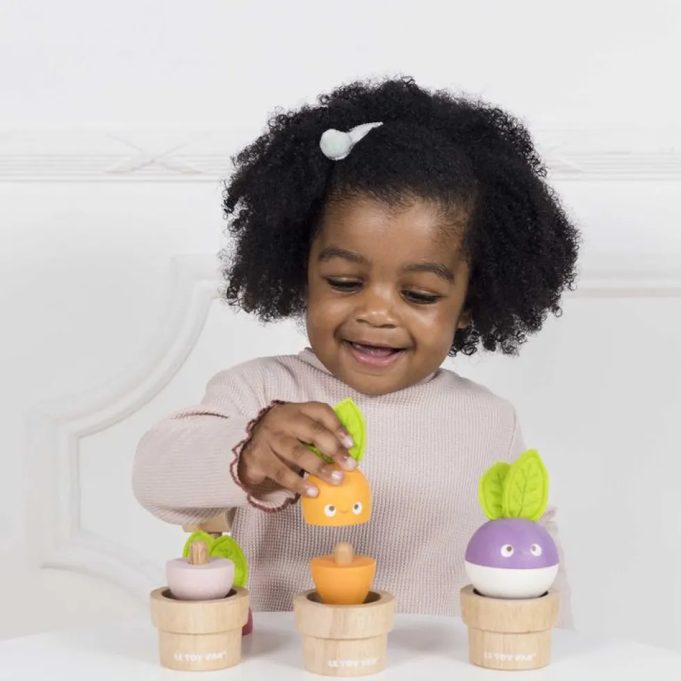Stacking Wooden Veggies - 9 Pieces