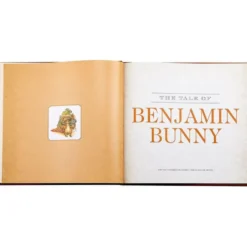 The Classic Tale of Peter Rabbit Book in Tan Bonded Leather