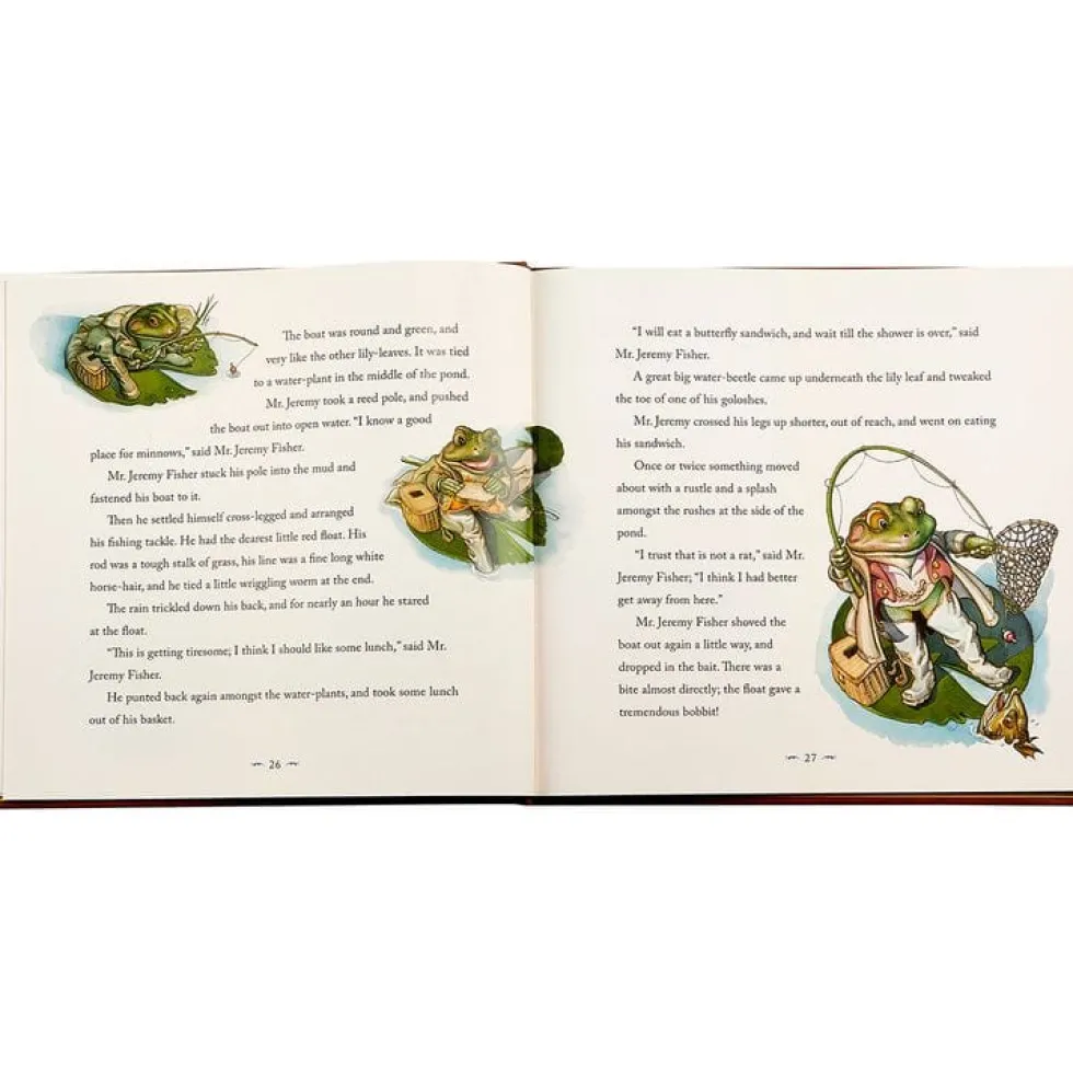 The Classic Tale of Peter Rabbit Book in Tan Bonded Leather