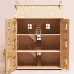 The Grand Natural Wood Doll House