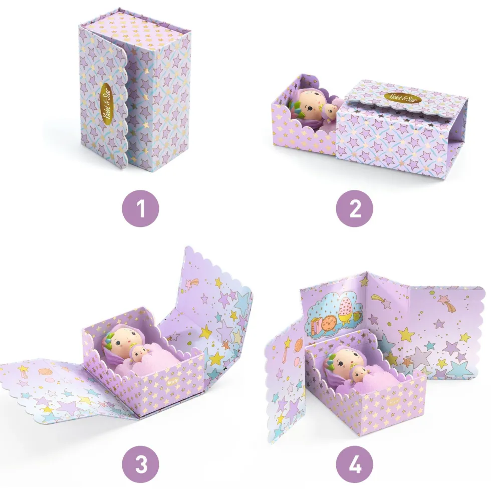 Tinyly Violet Tinyroom with Figurines